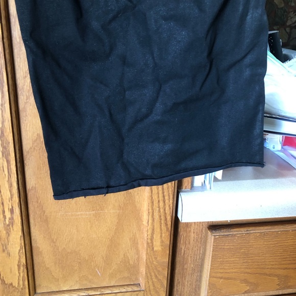 JOE’s Jeans MIA High Rise Coated Denim Wide Leg Cut Off Hem Black Size 29 - Picture 12 of 16